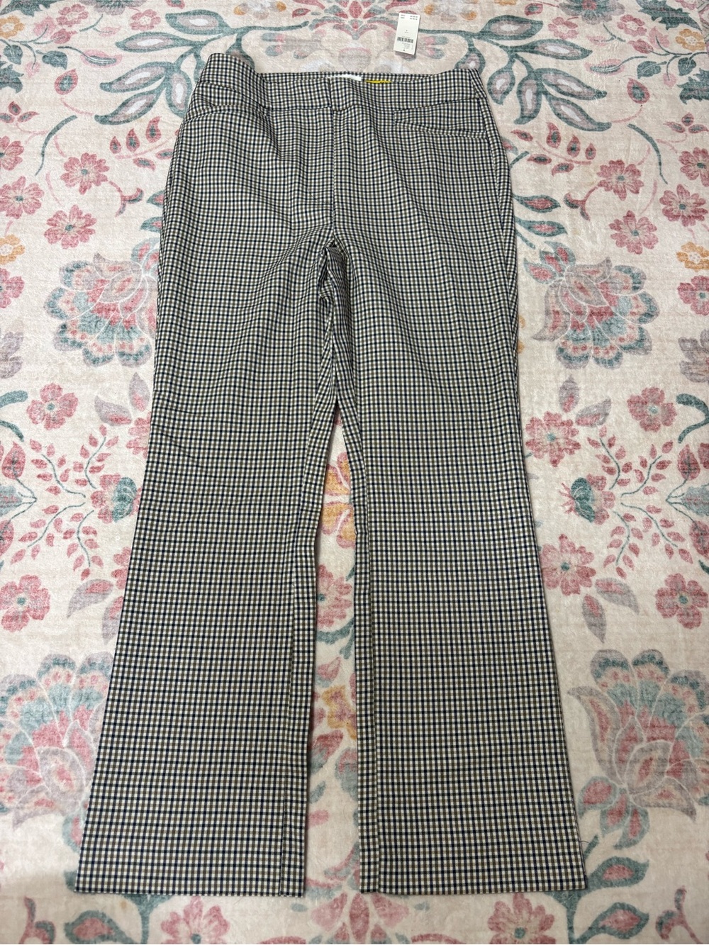 Anthropologie Maeve Gingham Pull-On Trousers
